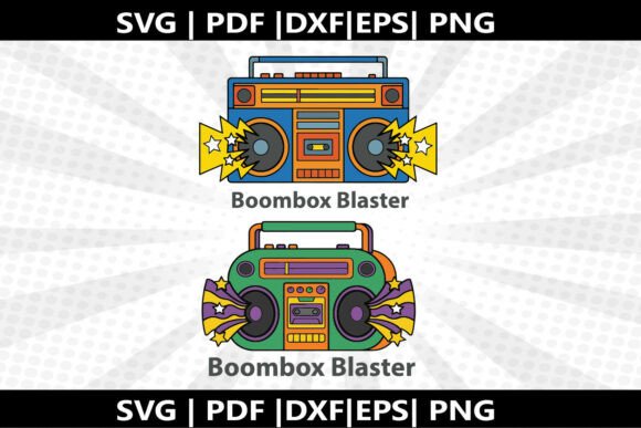 Boombox Blaster SVG Cricut Cut File Review for Real Embroidery Projects
