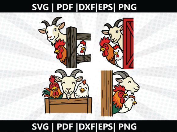 Farm Animal SVG Cricut Cut File for Local Business Graphics and Freebies