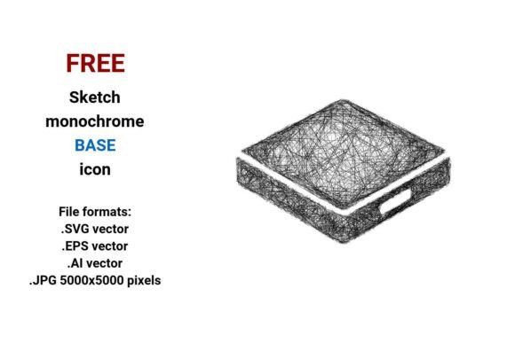 FREE Sketch Base Icon for Creative Design Projects