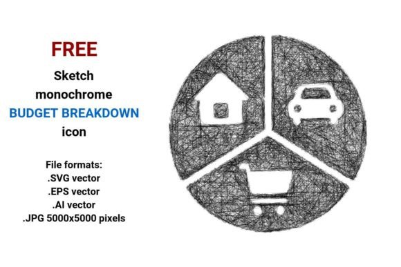 FREE Sketch Budget Breakdown Icon for Small Business Branding