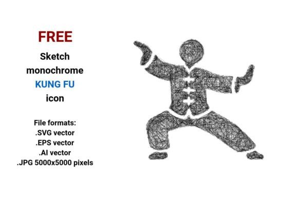 FREE Sketch Kung Fu Icon: A Versatile Design Asset for Creative Projects