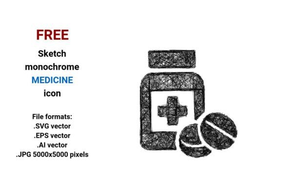 FREE Sketch Medicine Icon: A Graphics Freebie for Polished Content Publishing
