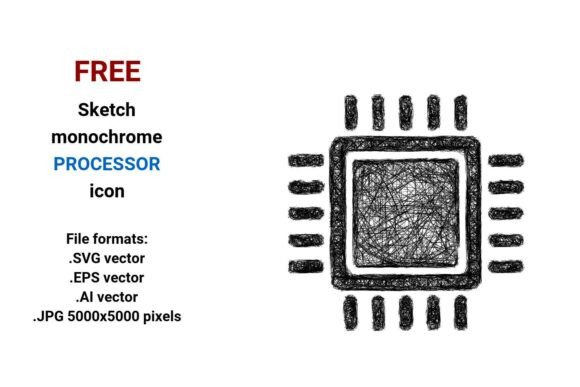 FREE Sketch Processor Icon for Editorial and Web Design Projects