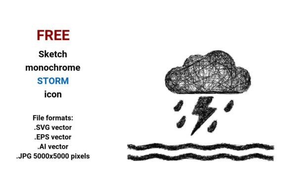 FREE Sketch Storm Icon: A Powerful Graphic Design Asset for Branding
