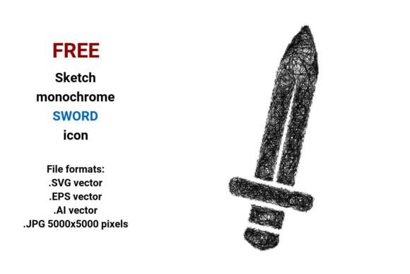 FREE Sketch Sword Icon Review for Graphics and Freebies