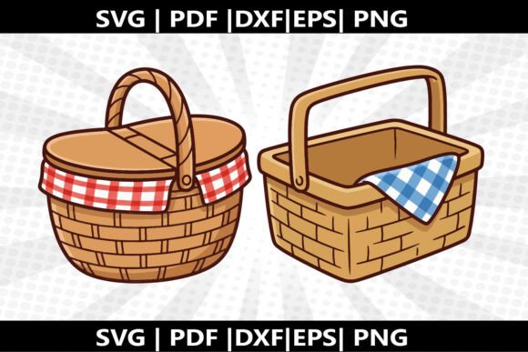 Picnic Basket SVG Cricut Cut File: A Graphic Design Asset for Local Business Branding