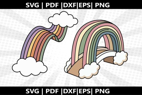 Rainbow Bridge SVG Cricut Cut File – A Versatile Graphics Freebie for Creative Branding