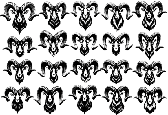 Ram Head Vector Art for Crafts and Graphics: A Brand Designer’s Perspective