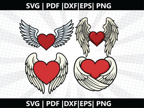 Red Heart Angel SVG Cricut Cut File: A Versatile Graphic Design Asset for Content Creators