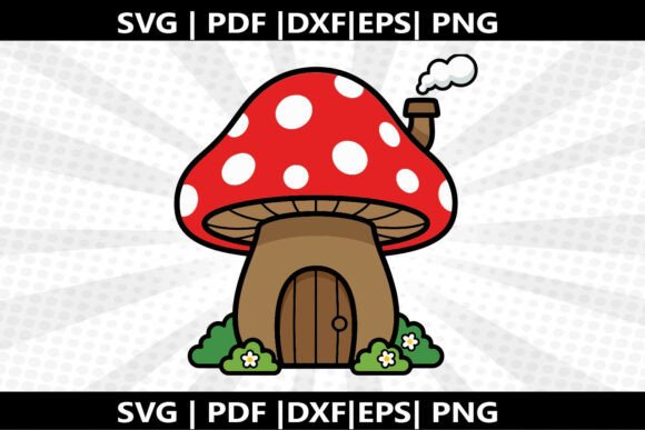 Reviewing Mushroom House SVG Cricut Cut File for Real Embroidery Projects