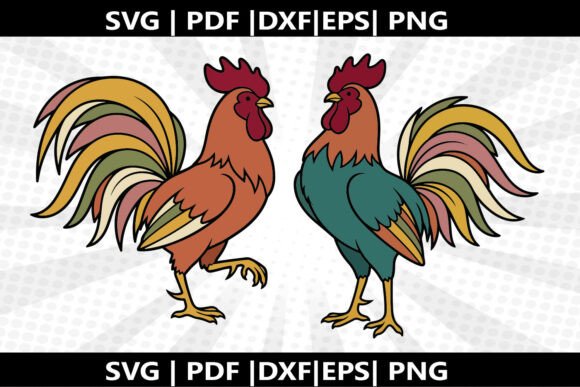 Rooster Strut SVG Cricut Cut File: A Versatile Graphic Design Asset for Creative Sellers