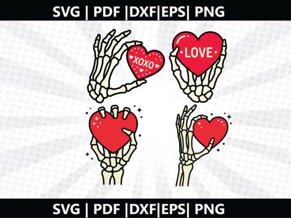 Skeleton Heart SVG Cricut Cut File: A Freebie That Elevates Editorial Design