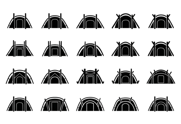 Tent Icons SVG Camping Outdoor: A Versatile Graphic Design Asset for Crafts and Creative Projects