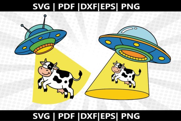 UFO Abduction SVG Cricut Cut File: A Freebie for Creative Crafters