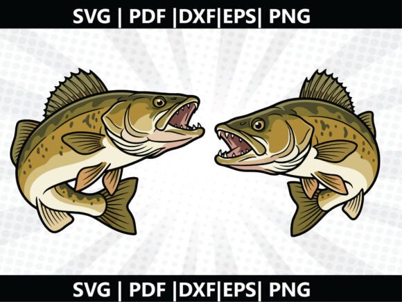Walleye Fish SVG Cricut Cut File: A Graphics Freebie for Local Business Branding