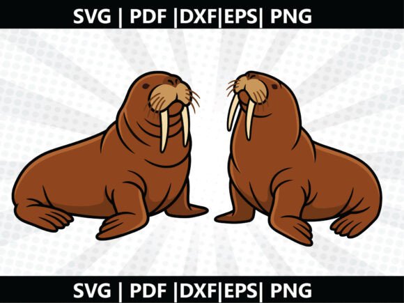 Walrus Blob SVG Cricut Cut File: A Unique Graphic for Creative Projects